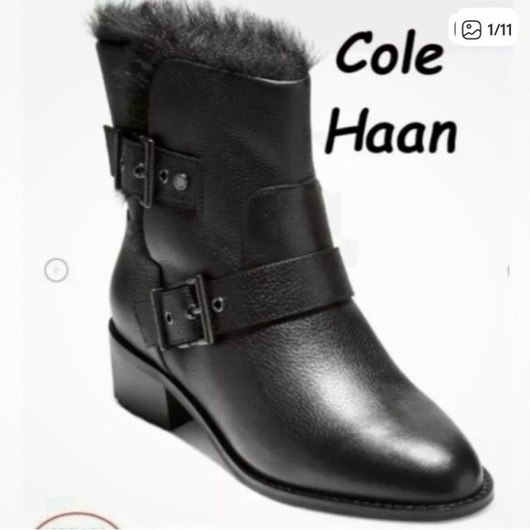 Cole Haan Shoes - COLE HAAN NEELA SLIP ON LEATHER ANKLE BOOTS size 6.5